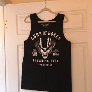 Unisex guns and roses tank top